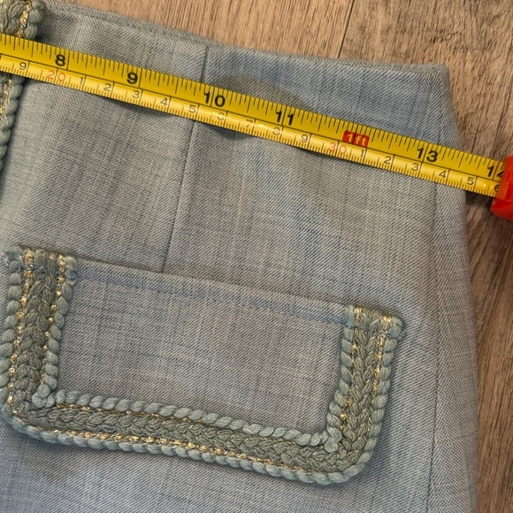 Fansilanen Elegant Blue Skirt with Button Detail size S - Picture 11 of 11